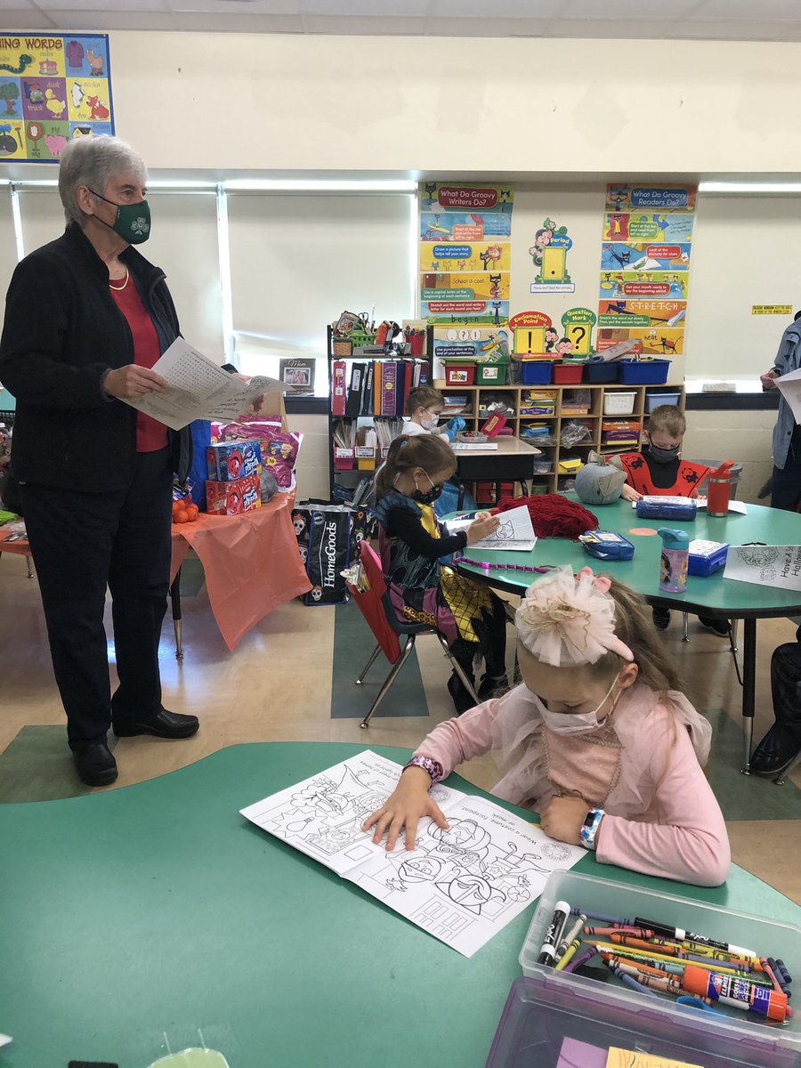 principaldupree's tweet photo. American Legion talks with our kindergarten children about Halloween safety. https://t.co/gBcXAJBESg