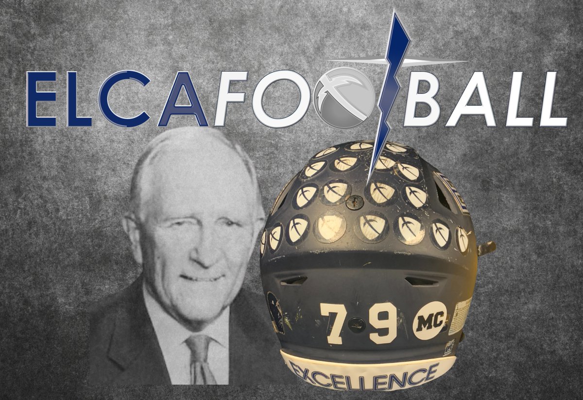 ELCAFootball's tweet image. For the rest of this football season we will have MC on the back of our helmets. MC is for Marshall Chambers. Mr. Chambers served as the headmaster for ELCA for a long time. I am blessed to have worked for him. He is one of the most Godly men I have ever met.