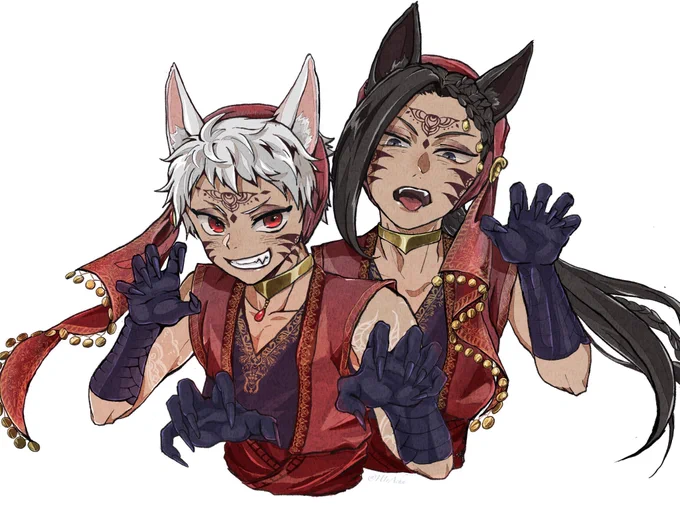 スケモンビャが揃ったので去年描いたものを再掲🐺☀🐍
#ツイステハロウィーン 