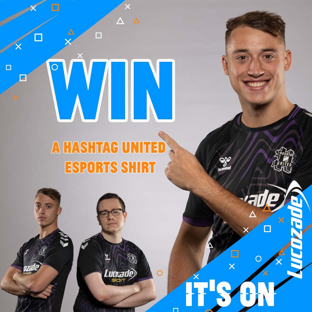 To celebrate our shirt sponsorship with <a href="/hashtagutd/">Hashtag United</a> Esports team, we’re giving away THREE of the shirts. Here’s how to win:

1️⃣ Follow us @lucozadesport 📲
2️⃣ Retweet this post 🔁