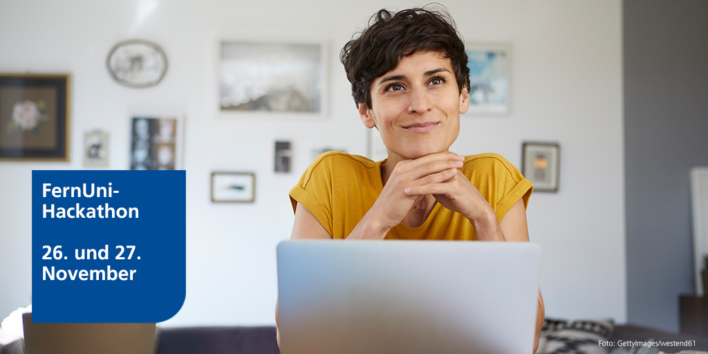 fernunihagen's tweet photo. #HackUcation, der Hackathon der #FernUni, ist zurück – diesmal komplett digital suchen wir Ideen unter dem Motto "Meine Uni der Zukunft". Studis aller Hochschulen sind aufgerufen. 1.000 € Preisgeld warten. Termin ist der 26. und 27. November. Anmelden 👉 https://t.co/pGqSUoGJeX https://t.co/Pm8gBVeJsL