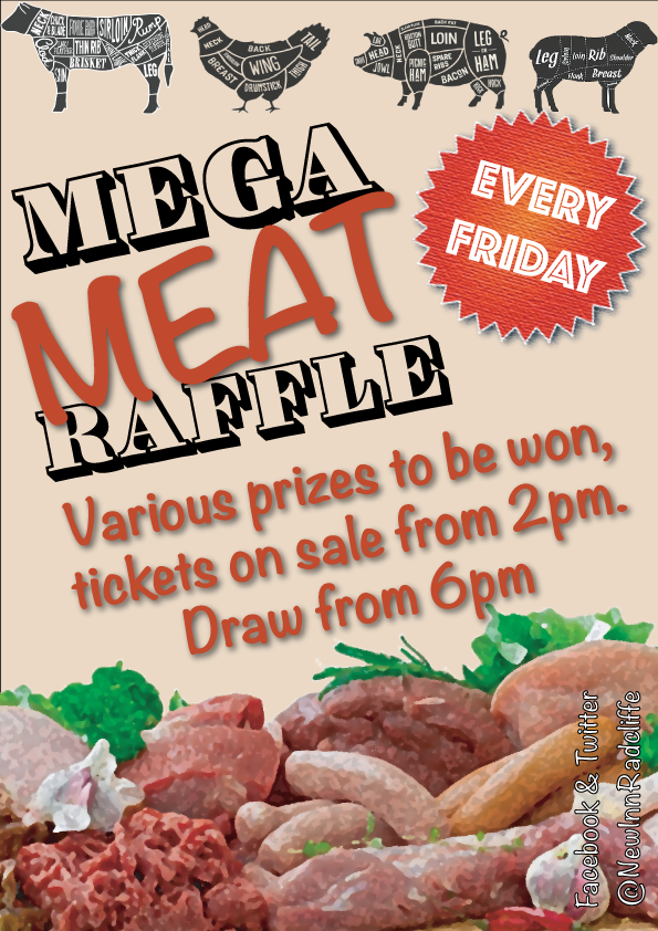 NewInnRadcliffe's tweet photo. It's meat raffle Friday ! Box A or Box B, will you pick the right one this week ??? https://t.co/n9powcQ71u
