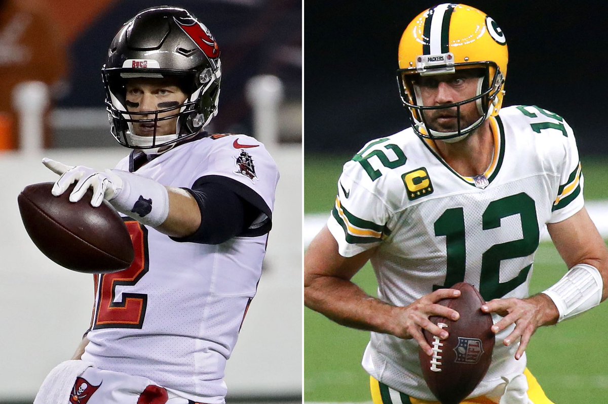 TotalProSports's tweet photo. The difference between Tom Brady and Aaron Rodgers. 

Aaron Rodgers can get it done with literally anyone. 

Tom Brady needs a loaded offense and top defenses year after year after year. https://t.co/i3GL9RaDIh