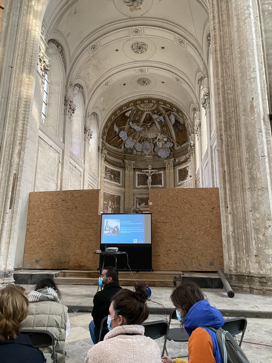 EliAiraghi's tweet photo. In #Leuven for the @ilucidare Autumn #School on Built #Heritage Documentation bringing together +30 professionals from +11 countries 🌎Incredible study visit on #SaintJacob church just opened after 60 years! @KEAtweets https://t.co/o9vgSRGBc8