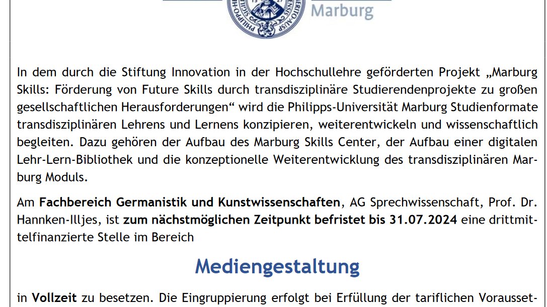 marskills_umr's tweet photo. Im #marskills Projekt suchen wir noch jemanden, der als Mediendesigner_in gern mit uns an digitalen Lernmodulen arbeiten möchte. Feines Team garantiert! @Uni_MR
gern RT!
https://t.co/jM70P9Frck https://t.co/H19UDUwIfc