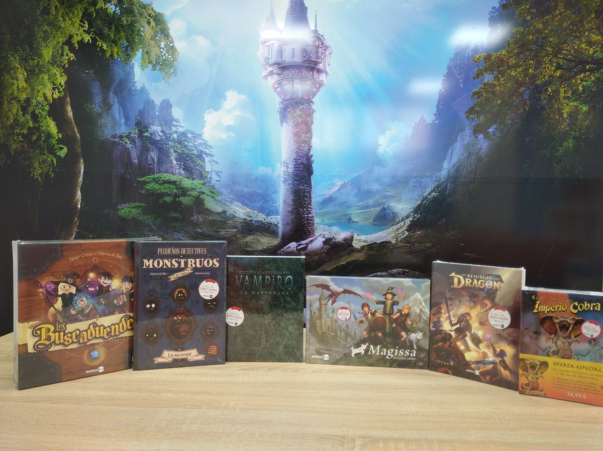 la_torre_magica's tweet photo. Reposición de juegos de rol, tanto infantiles como para adultos. @Nosolorol
#juegosderol #vampire #resurgirdeldragon #buscaduendes https://t.co/Si28VaAfO0