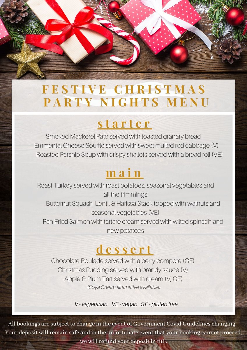 Christmas Party Nights!!  Make your bookings now!  

We have limited dates available, so if you want to be part of the festive experience at the beautiful Warnham Barn you'll need to be quick!  

Call on 01403 252123 to make your enquiry today! 
#Christmas #Horsham #Rookwood