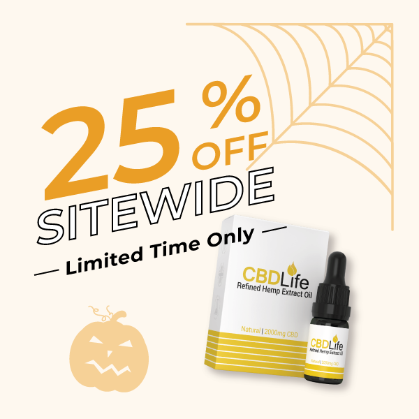 🎃NO TRICKS, JUST TREATS!🎃

This weekend we are running a huge 25% off, SITE WIDE!

Along with this massive deal, all orders over £75.00 will also receive a free gift.

Make the most of the CBDLife treats now! 

Offer ends Sunday night. 

cbdlifeuk.com