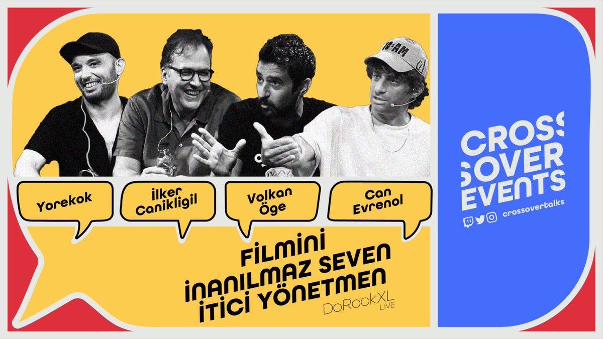 CrossoverTalks's tweet photo. Crossover Events'in ilk bölümü yayında!
@ilkercanikligil @canevrenol @yorekoktv ve @volkanoge nin @dorockxl 'daki harika muhabbetine ortak olmak için:
https://t.co/SEiRJvg5jb
Keyifli seyirler!!!
.
#dorockxl 
#crossoverevents @cantrkdgn https://t.co/wDfzTgzhzv
