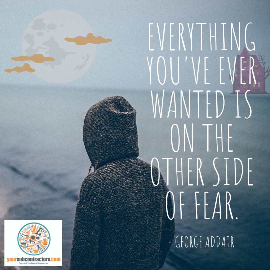 Don’t be afraid to face your fears when it comes to setting out on your own in #business! Supporters like YourSubcontractors.com are here to help - contact 0333 772 1917 / iamlistening@yoursubcontractors.com to find out more!
Have fun &amp; #staysafe this #Halloween weekend #BizHour