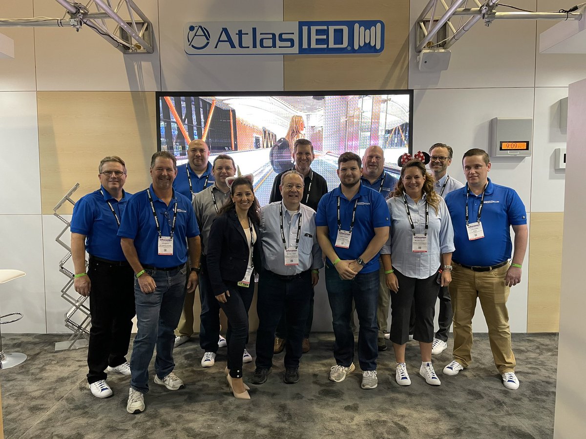 GinaSans's tweet photo. Day 3 and the @Atlas_IED team festive and happy. #infocomm21 #candytrail #avtweeps https://t.co/BayJcDJayF
