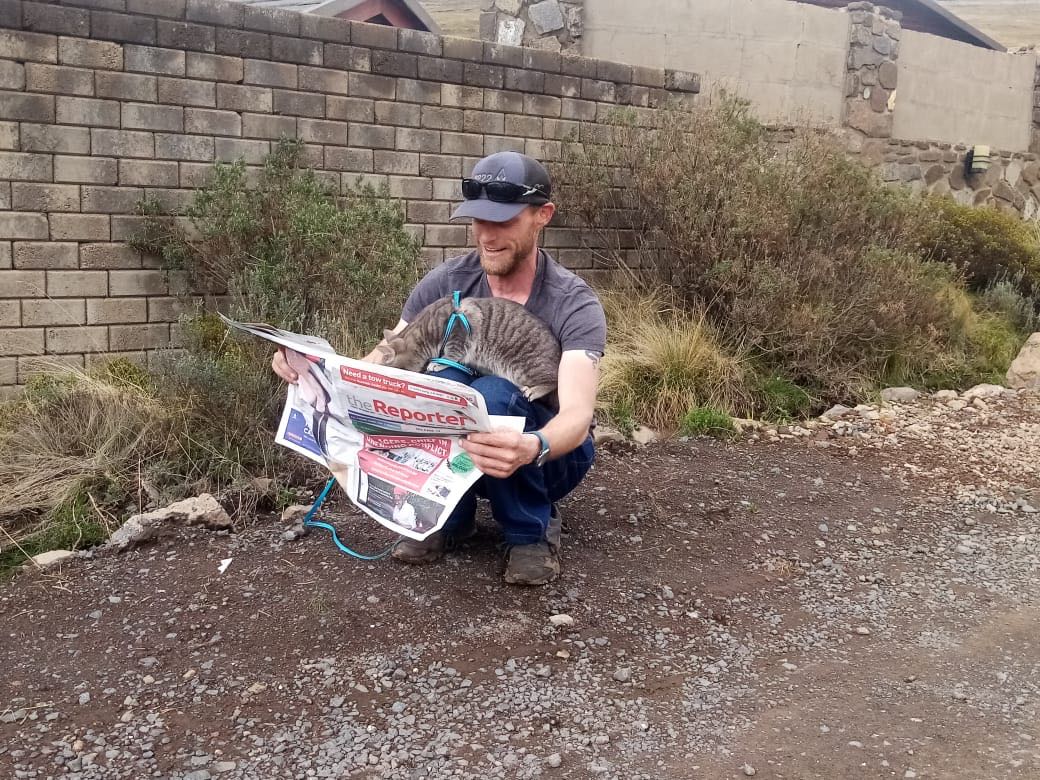 TheReporterLS's tweet photo. #SpotTheReporter
📍 Mr Smittie and Tom at Afriski Mountain Resort
⏱ Today, reading today's Edition
#NationWideDistribution #Lesotho https://t.co/yn7Q7pXTOY