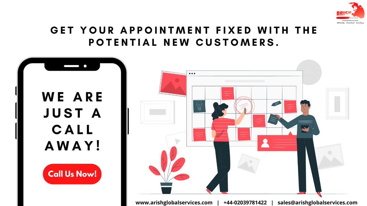 ArishGlobal's tweet photo. Our #appointmentsettingservices are designed to fill the pipeline of weeks ahead with meaningful &amp; prequalified leads, so you can focus your efforts on potential new customers. Call our #leadgeneration experts &amp; discuss your #business requirements now!

Call us at +44 02039781422 https://t.co/Zt7iu3I7Pb