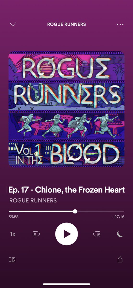 ROGUERUNradio's tweet photo. In today’s jam-packed episode, the party faces the wrath of Athena, puzzles over one of the infernal arms, and gets to the heart of the inclement weather in Tartarus. 

In the Blood Ep. 17 - Chione, the Frozen Heart is live now! https://t.co/2ugcMAT1NL