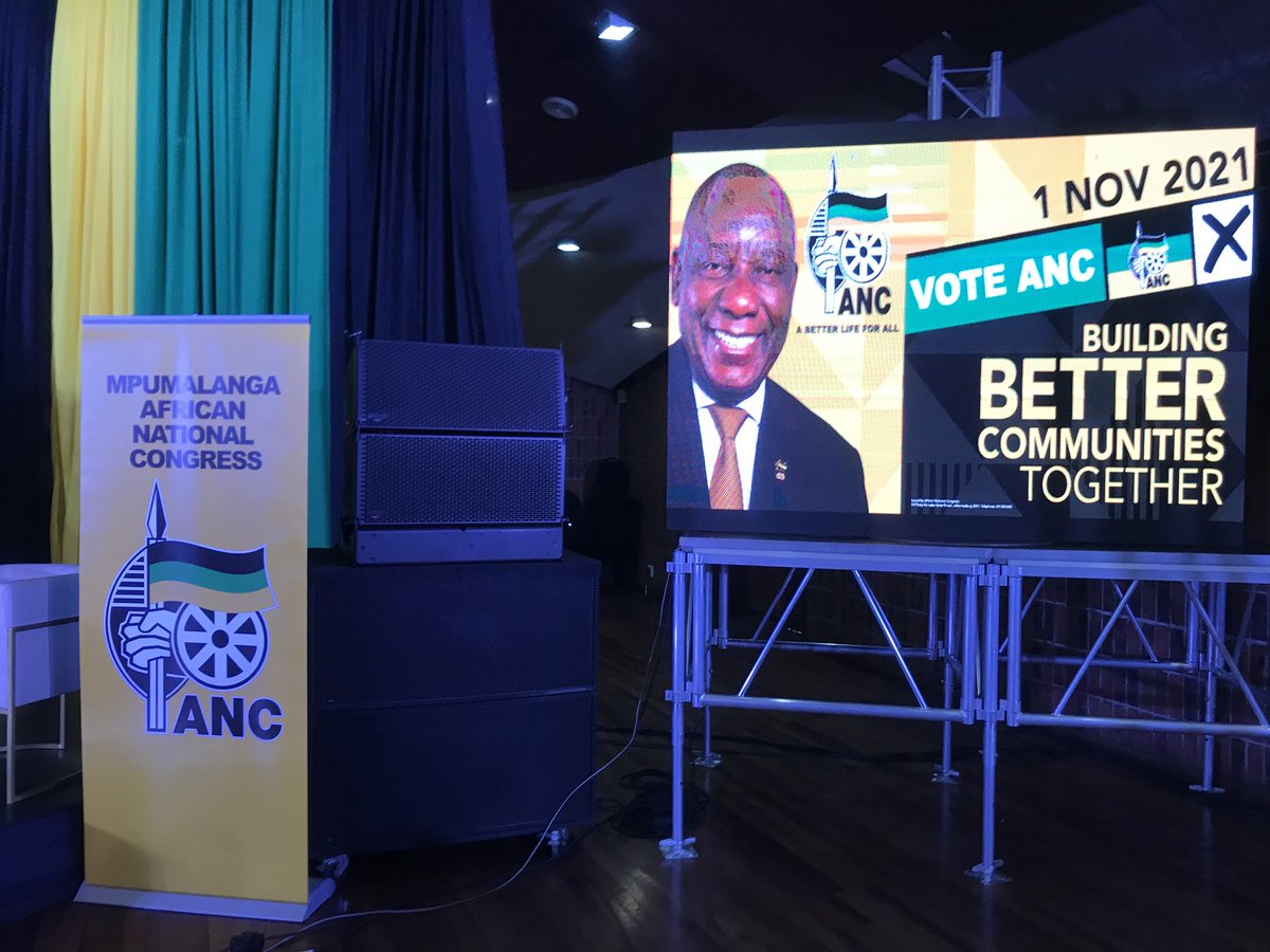 We are about to start our ANC Siyanqoba Rally in Emalahleni Banquet Hall