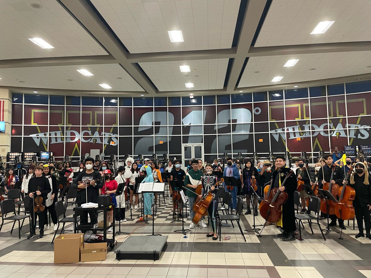 CWHS_Orchestra's tweet photo. Spooky &amp; Silly time last night Halloween side-by-side concert that included CyWoods, Spillane &amp; Goodson orchestra students. Played “Rosin Eating Zombies from Outer Space” and “Legend of Sleepy Hollow” @CyWoods212 @spillaneorch @GoodsonOrch  More 📸@CyWoodsOrchestra on FB https://t.co/PDoXE4DzTB