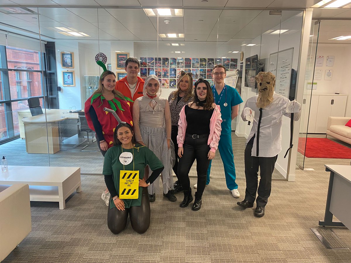 CogPubLTD's tweet photo. The Cognitive team wishes you a spooktacular Halloween weekend!🎃👻

Who do you think is best dressed? 

#Halloween #halloween2021 https://t.co/38MtYOlapx