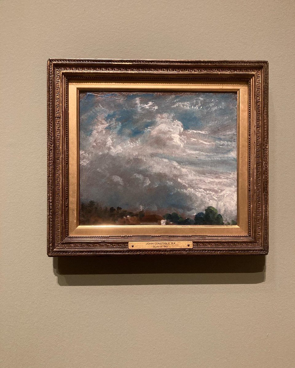 Masked up and went to @royalacademy yesterday morning to see #lateConstable - so many gems, particularly his brilliant #clouds