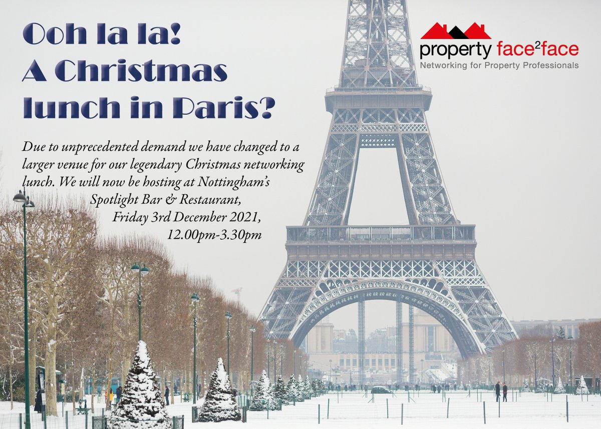 Due to unprecedented demand we have changed to a larger venue for our Legendary Christmas Lunch on December 3rd. To book, click: tinyurl.com/33crah8a