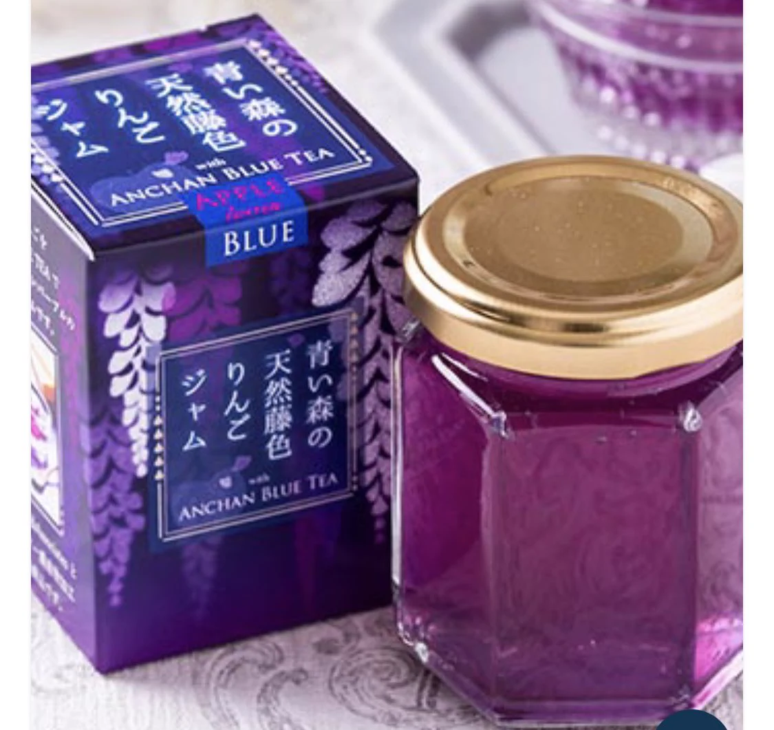 紫の推しがいる皆様に知ってほしい、圧倒的にきれいな色の天然藤色のジャム！