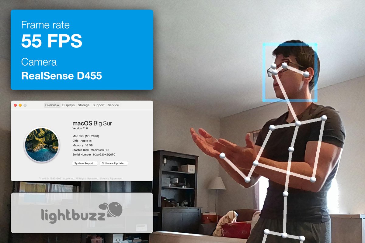 pterneas's tweet photo. 🔥  This is INSANE! 🔥
We've just ported our #LightBuzz Body Tracking SDK to #macOS and it's running at 55 FPS real-time. 

Download now👇🏾👇🏻👇
https://t.co/8zEYxCvdqz https://t.co/DfbodCWNMt