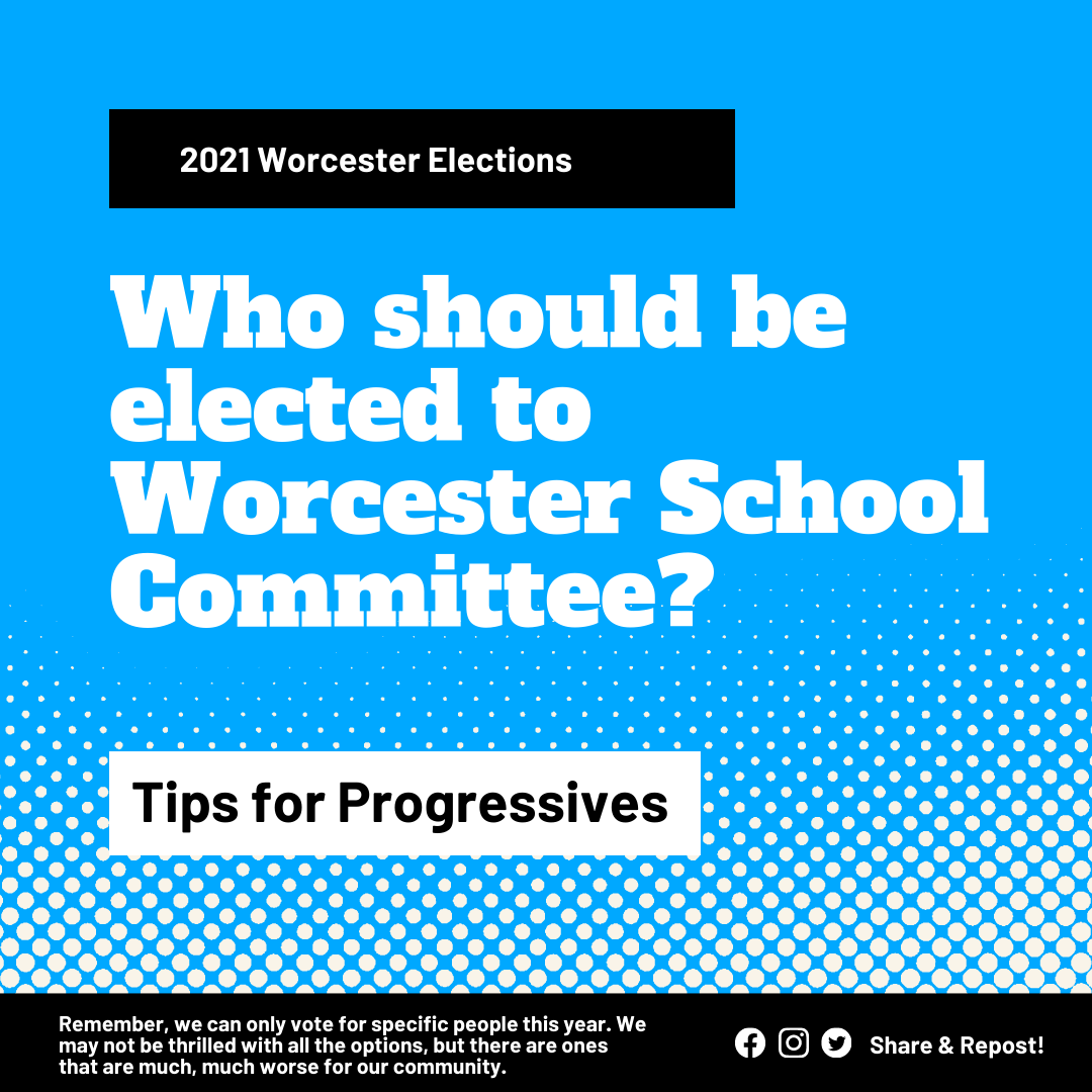 WorcInProgress's tweet photo. #WorcPoli: The @TweetWorcester elections are on Nov. 2 (w early voting already avail). Wondering who to vote for in the School Committee race? Here's what we're thinking.. #worcinprogress https://t.co/UE6tuhDZK0