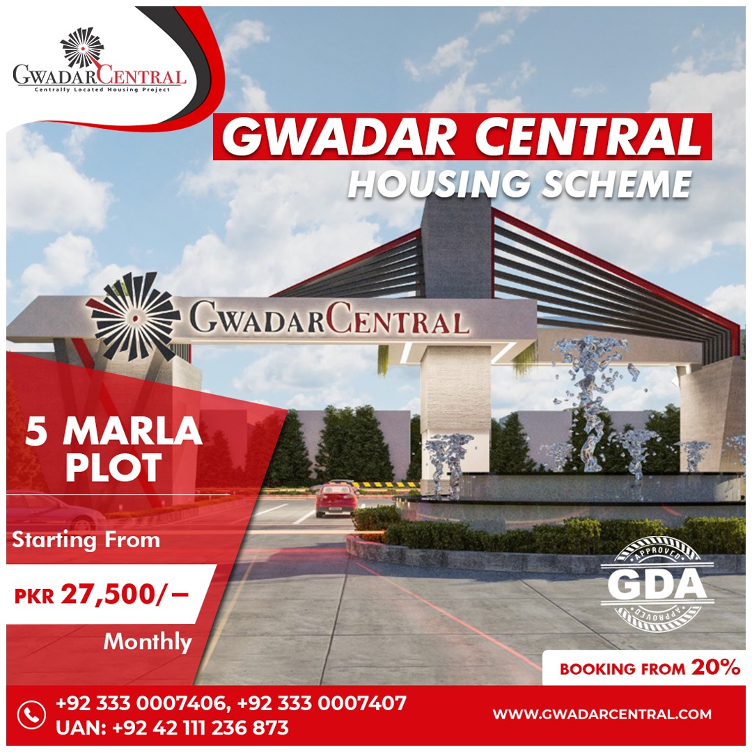 gwadarcentral's tweet photo. Gwadar Central is a GDA  Approved housing society with rapid infrastructural development. 
Book your 5 Marla Residential Plot with easy monthly instalments.

For any query or consultation, please contact us at:
 +92 333 0007406
+92 333 0007407
#cpec #gwadar https://t.co/Ur6ow4htnm