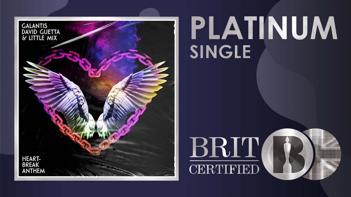 BRITs's tweet photo. 💃 'Heartbreak Anthem', the 2021 bop from @wearegalantis, @davidguetta, and @LittleMix is now #BRITcertified Platinum! 💿 https://t.co/wsl57QKF8X
