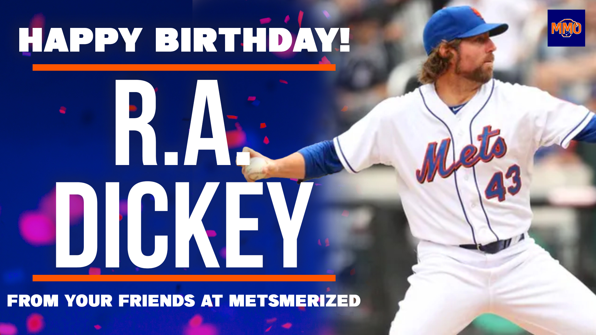 Happy Birthday to former Cy Young winner R.A. Dickey! 