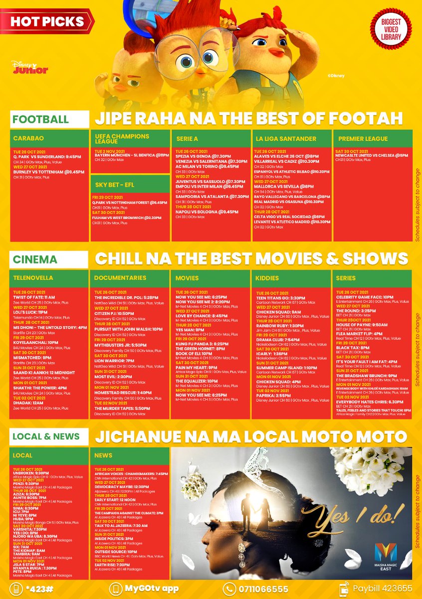 osoroKE's tweet photo. Watu wa indoors hii weekend jipin na footah, movies, shows na malocals moto. Download #MyGOtvApp or Dial *423# to reconnect or upgrade. Pay for Value at Ksh. 550 &amp; watch Plus worth Ksh. 870, Pay for Plus at Ksh. 870 &amp; watch Max worth Ksh. 1150. #NdoHiiFormYaGOtv #GOtvFootahKejani https://t.co/EEfwjGb4HW