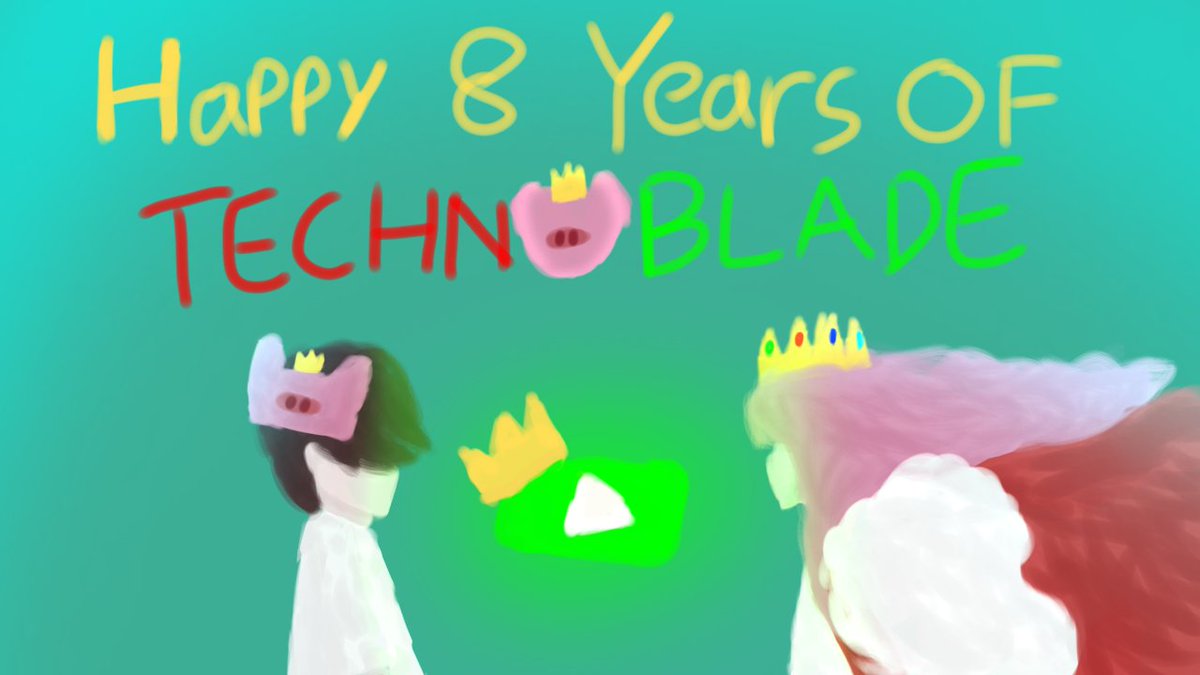 CigeRDs's tweet photo. Yoo happy #8yearsofTechnoblade !!! And lol I've made a youtube Emerald play button witha crown cuz why not? Anyways love ya Techno :D
#technobladefanart #technoblade #TechnoSupport #techno https://t.co/pY8nb2iwSt