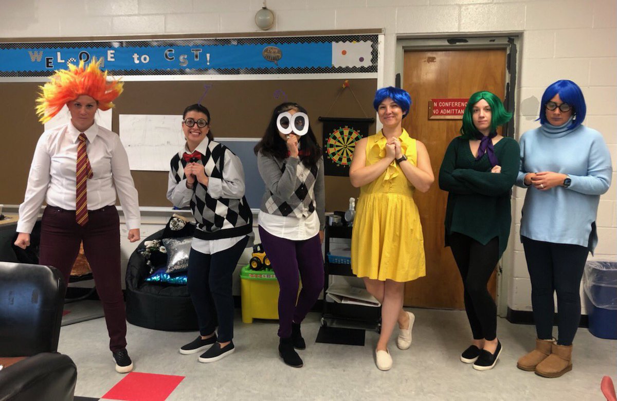 LindsayLCSW's tweet image. Happy Halloween from CST and Guidance (Inside Out) @KCSPrincipal @keyportsports @KeyportSchools @Keyport_GUID @Disney @Pixar