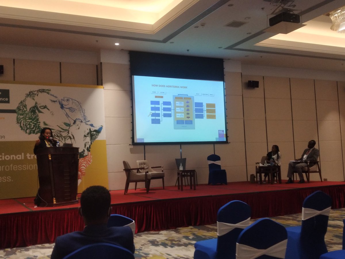 Awokeh's tweet photo. Our colleague Edna, is giving presentation about: Coop Dairy sector transformation Agriterra approach& z results we have achieved under SNV BRIDGE project at the 29th ESAP Annual Conference. Proving Agriterra Coop approach in practice.Promising results in short period @Agriterra https://t.co/v6hslq2Lct