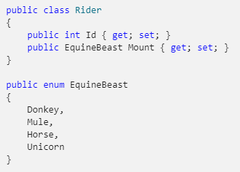 jessmlilly's tweet photo. Never use Foo, Bar, Baz in a code example.  Use EquineBeast... :D :D :D https://t.co/w3z0l8g4t8