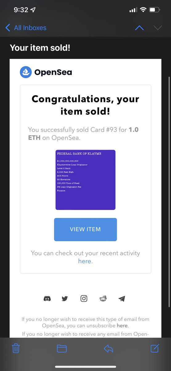 KlaymeToken's tweet photo. KLAYME #NFTcollection is exploding!!!! Just sold the Federal Bank of Klayme for 1.0 ETH!!! #NFT #NFTartist #nftcollector @opensea #OpenSeaNFT https://t.co/ye1xExK7ZZ
