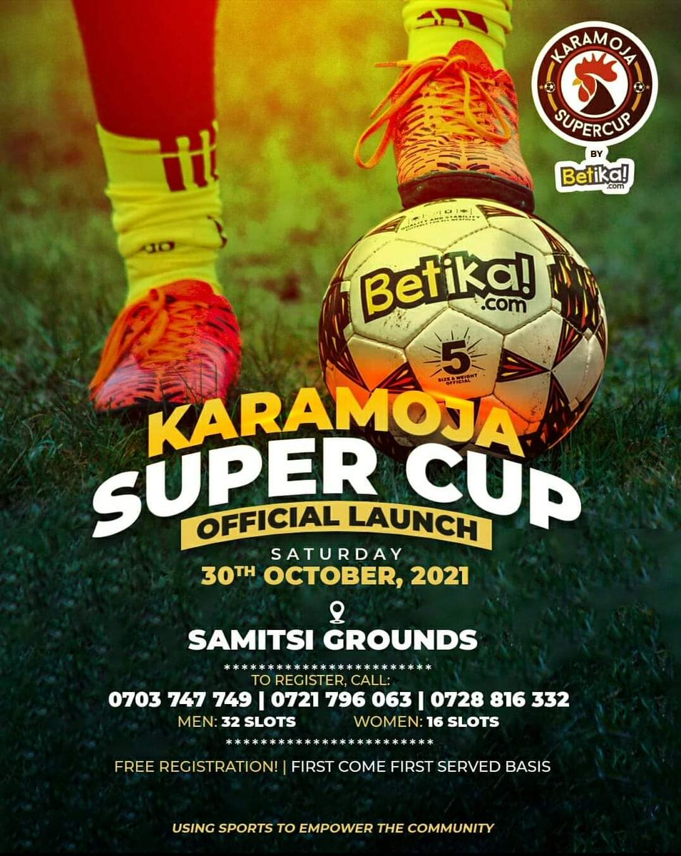 jaza_stadi's tweet photo. Tomorrow  Saturday 30th October, Karamoja Supercup official Launch. Samitsi Grounds. Be There !

#KaramojaSupercup #Samitsi #TwendeSamitsi #aBoyFromKakamega https://t.co/pqKTmcjiaQ