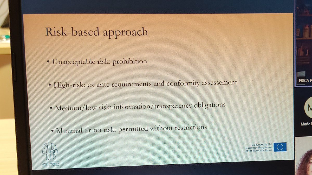 eura_of's tweet image. Discussing #AIA and the #RiskBased approach with Prof. Erica Palmerini