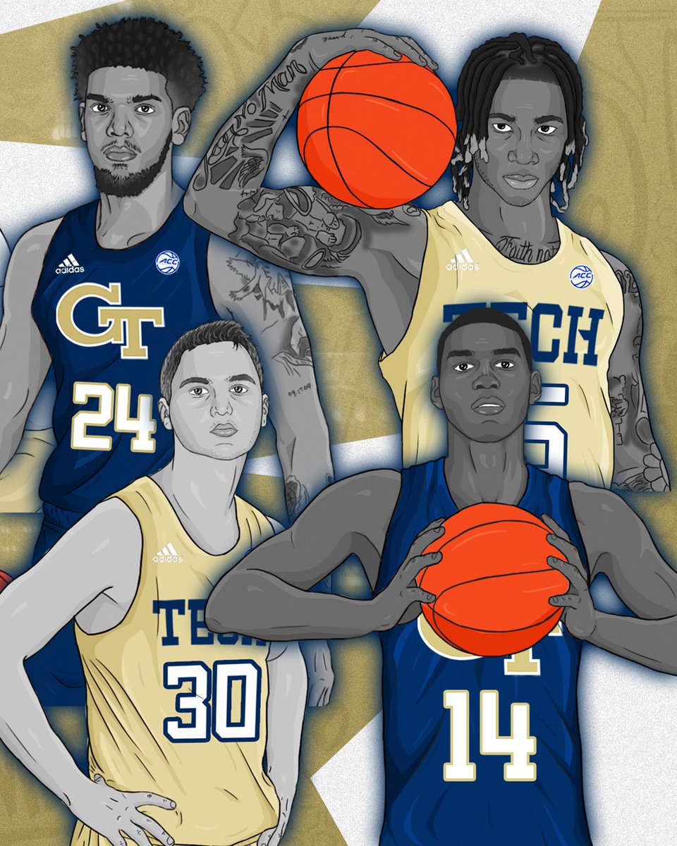 GTMBB's tweet photo. Your defending ACC champions, the Georgia Tech Yellow Jackets 🐝 

#TogetherWeSwarm https://t.co/WqtunReBpR