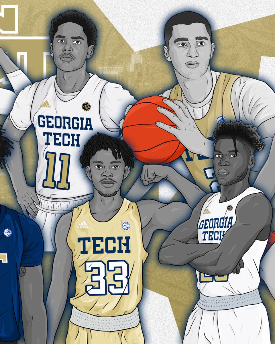 GTMBB's tweet photo. Your defending ACC champions, the Georgia Tech Yellow Jackets 🐝 

#TogetherWeSwarm https://t.co/WqtunReBpR