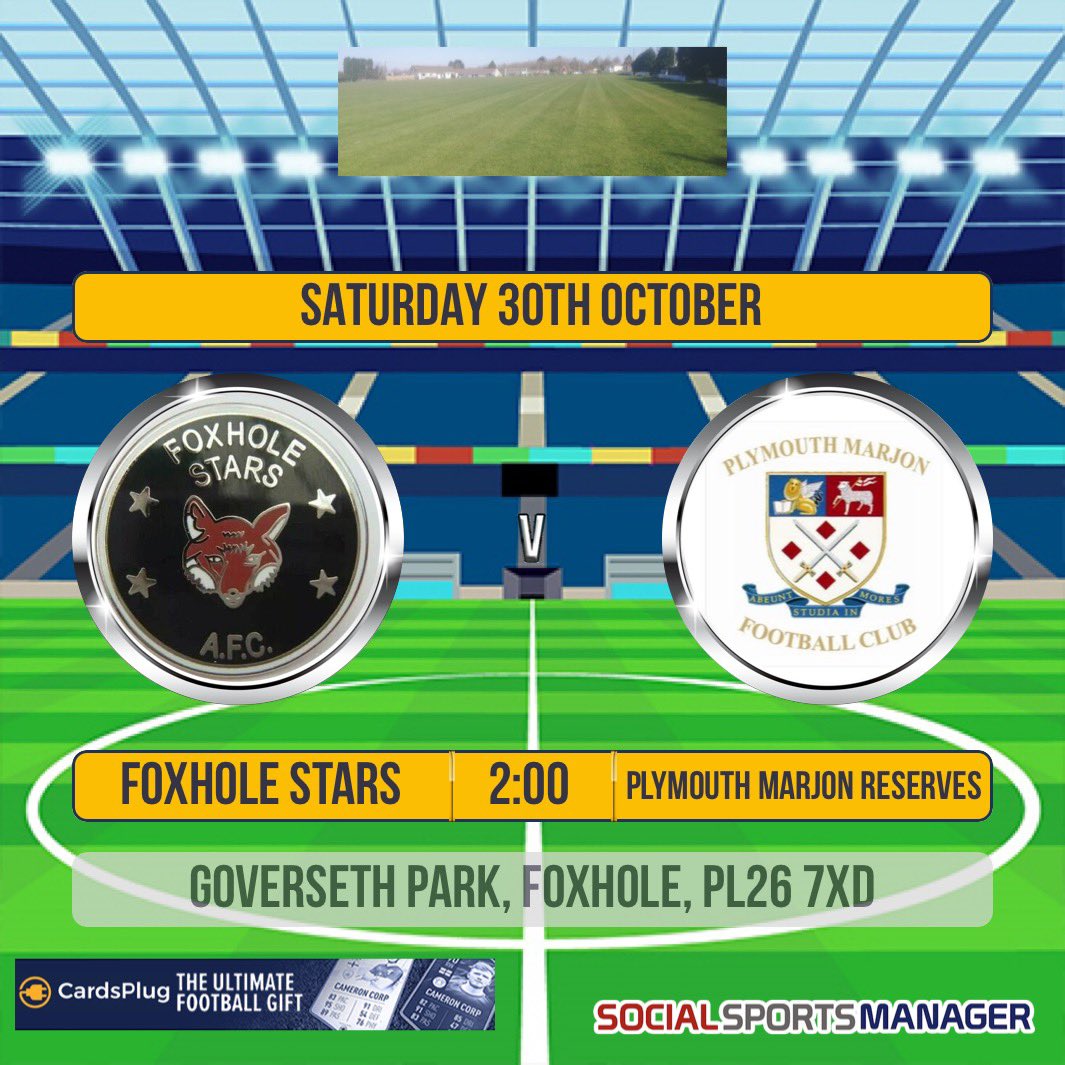 Tomorrow we host <a href="/MarjonsReserves/">Plymouth Marjons Mens Reserves</a> in the <a href="/ECPLeague/">ECPL</a> Clive Rosevear Insurance league cup. #CornishFootball 🦊 ⚽️