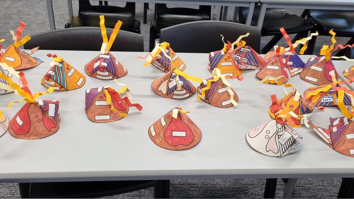 QMA_Geo's tweet photo. S2 enjoyed making their own model volcano showing the structure of a volcano #ambition https://t.co/0uuAnHUEFk