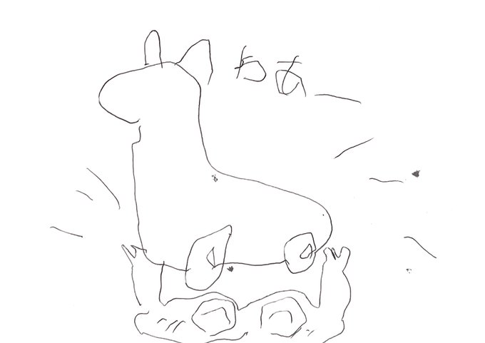 夫が左手で描いた(右手が手術明けなので)王様ランキングのファンアートを見て…… 
