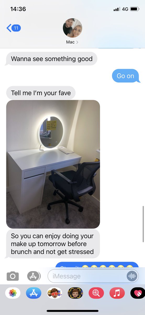 luc3wilk0's tweet photo. Text mac about an hour ago asking him to build my new desk tomorrow morning and little did I know he’d already started it this morning 😭😭 honestly blessed I don’t know what I did to deserve him 😢😢😢 https://t.co/ukXlFUBZ82