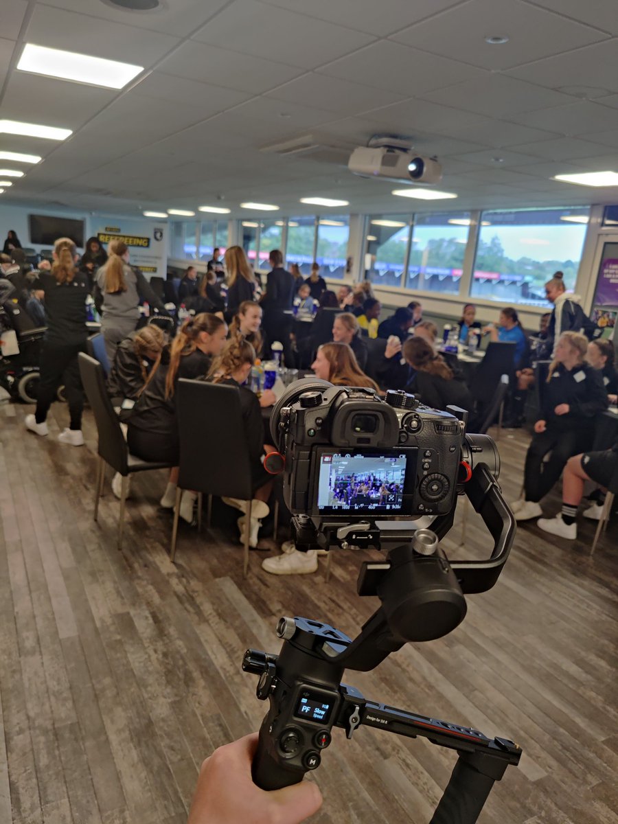 Diamond9UK's tweet photo. Filming for @eighth_wonder8 and @KentFA at @bromleyfc today, such a great idea to show girls an alternative career to playing ⚽ https://t.co/4v4YnpI0dJ