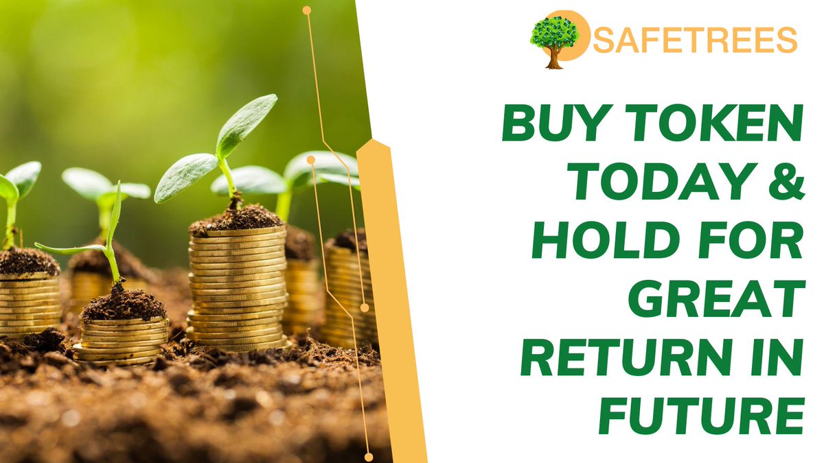 Hold &amp; earn. $TREES give you an opportunity to earn a lot. Stay tuned with us! Follow us on twitter to get updates. #SAFETREES #TreesArmy #TreesApp
