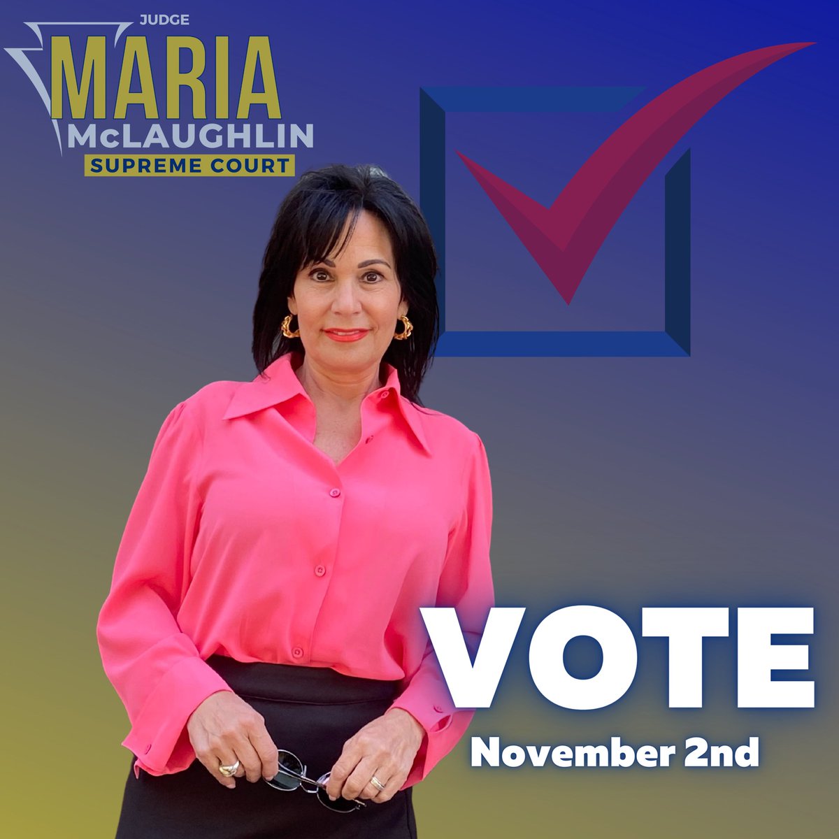 McLaughlin4PASC's tweet photo. Folks, we’re down to the wire. With four days left, it’s all hands on deck. 

Let’s bring this home on Tuesday! #TeamMaria #Vote #JudgesMatter #History https://t.co/aqJ5sfPHCH