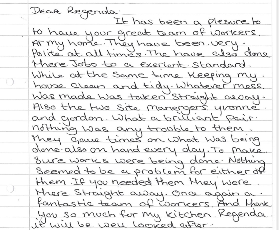 Well done to Gavin, Gordon, Yvonne , and the Planned Team Operatives at M&amp;Y, we may have customer centric strategies, but I think this letter explains what being customer centric means to people so much better ! Well done guys , happy Friday 🙏🏼🙏🏼💙💙💚💚