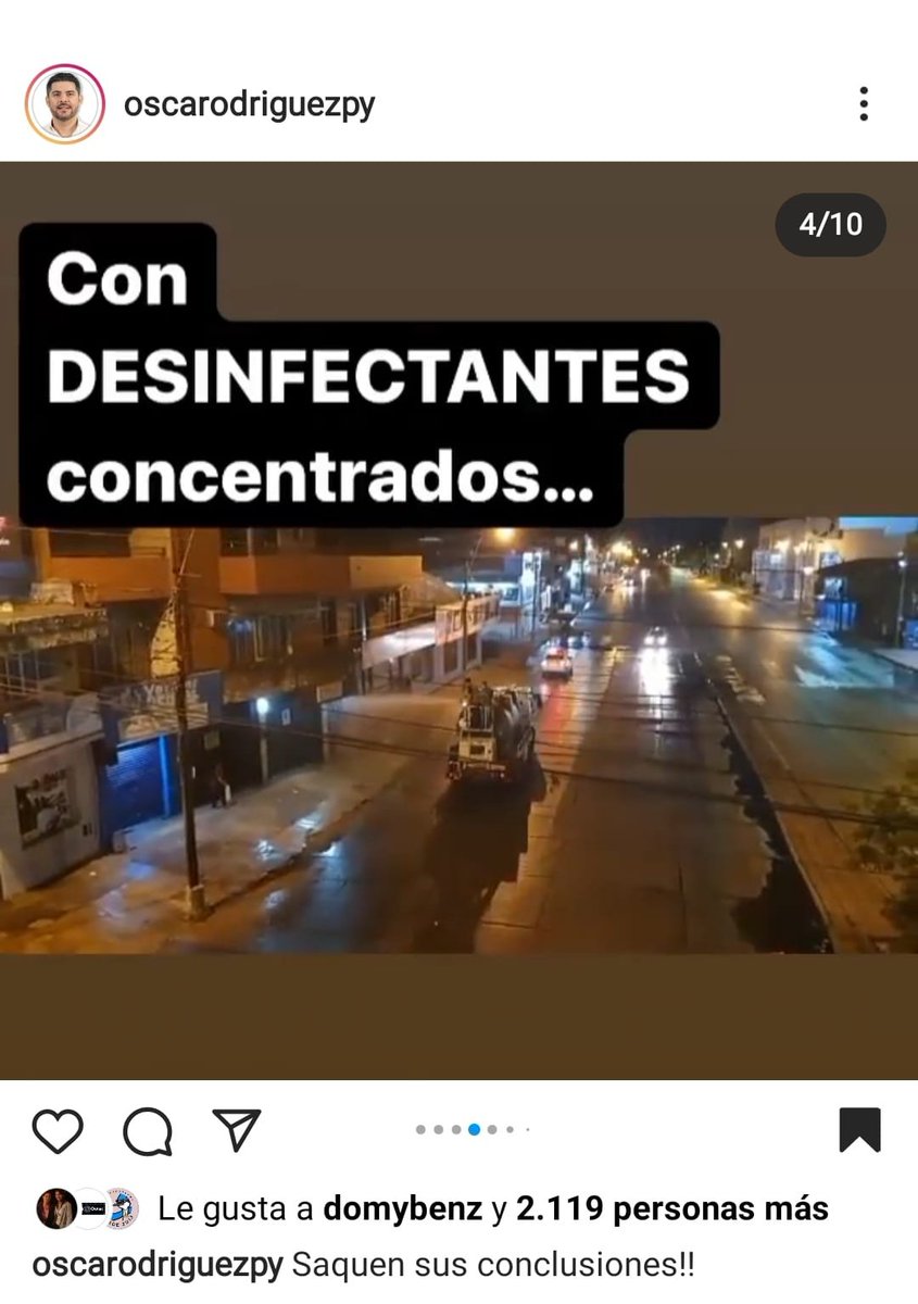 liabarriospy's tweet image. El intendente electo Nenecho Rodríguez finalmente rompe el silencio, y dice que el detergente francés "de oro" se usó para derramarlo a las calles. Sin embargo, ellos mismos decían en marzo 2020 que no se arroje productos en la vía pública y lo calificaban de "falsas soluciones".