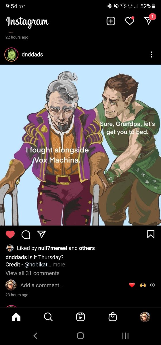 SargentsPursuit's tweet photo. Just came across this on Instagram and I can't stop laughing....@CriticalRole #DndDads #VoxMachina #Criticalrole https://t.co/J04IZnmfkx