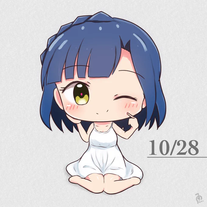 10/28は透明美肌の日
#ミリシタ #七尾百合子 
